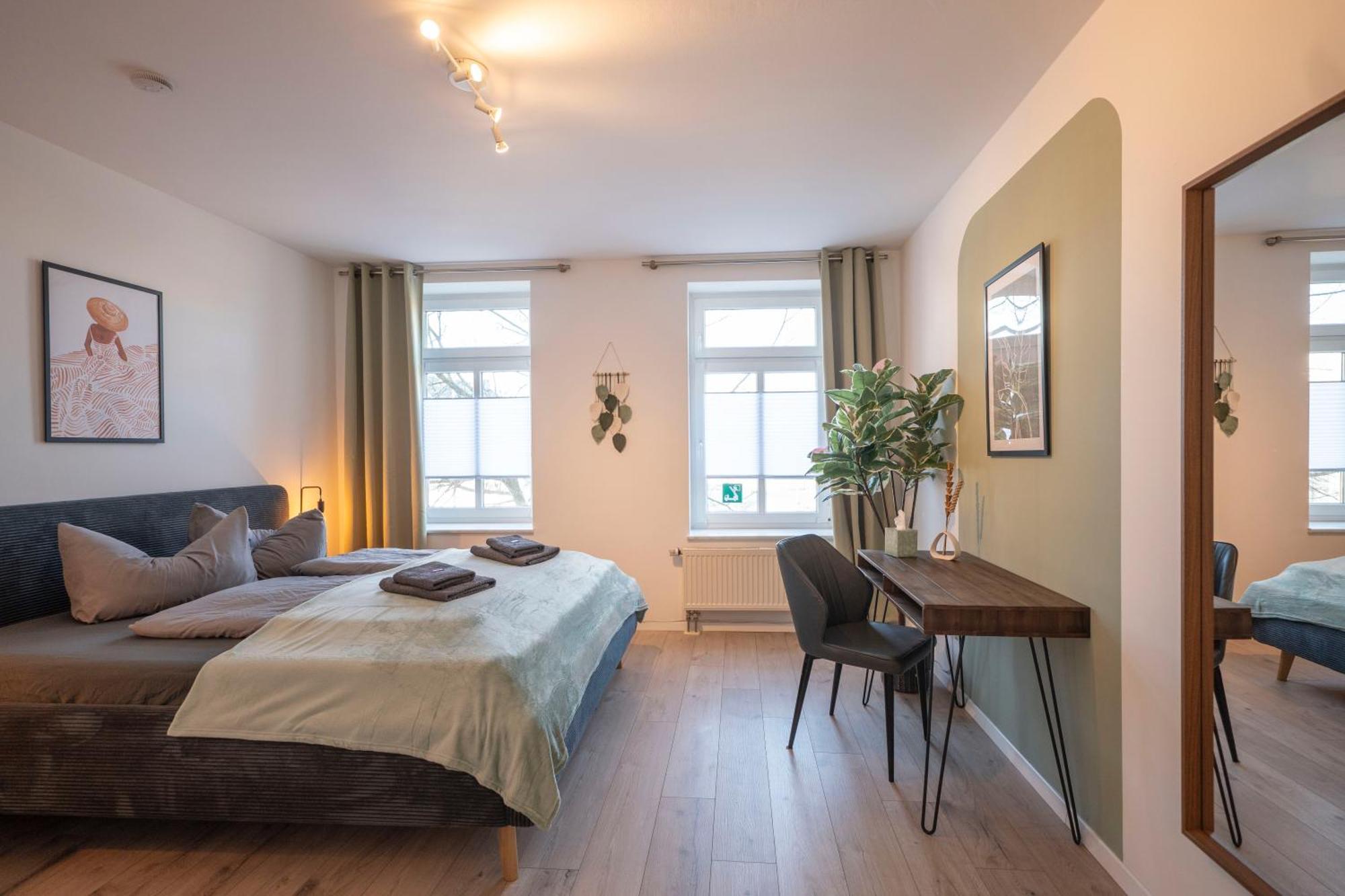 Boho-Suite - Sauna, Netflix, Nespresso, Zentral, Messe Chemnitz Esterno foto